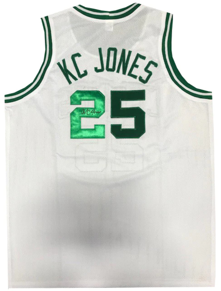 K.C. Jones Autographed White Boston Celtics Jersey
