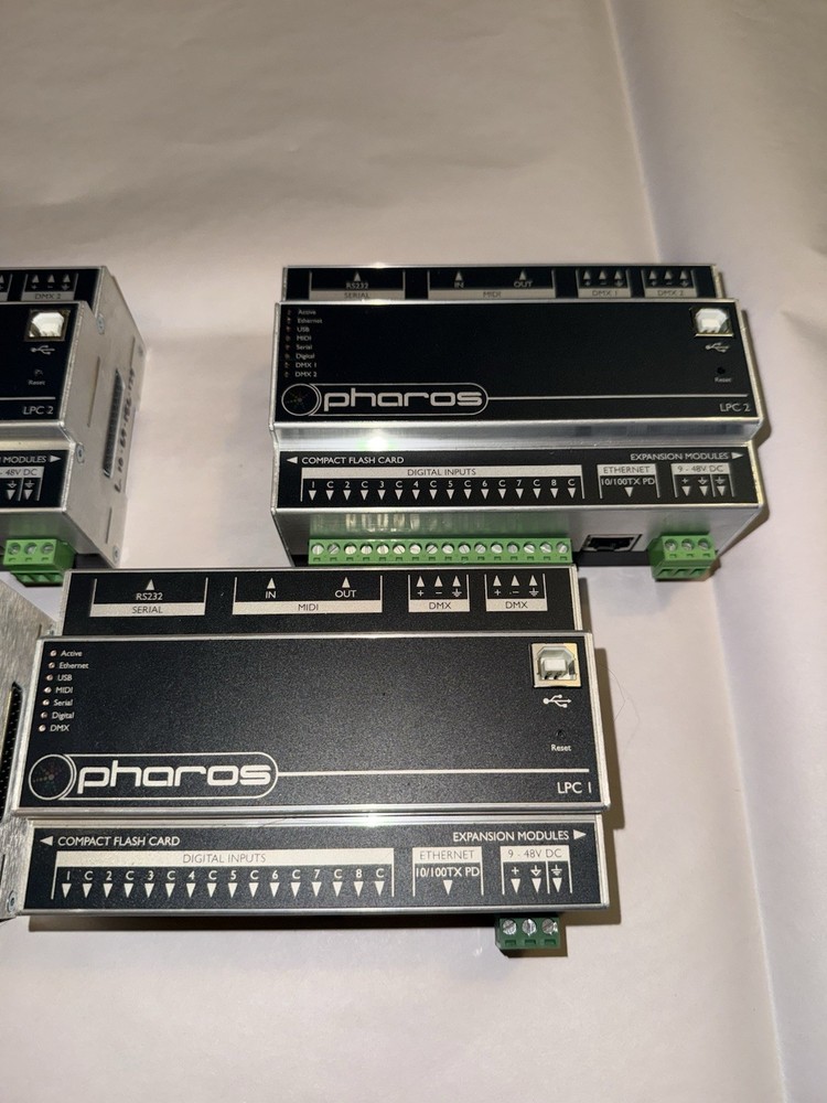 Pharos LPC Lighting Playback Controller LPC1/LPC2 Bundle (READ DESCRIPTION)
