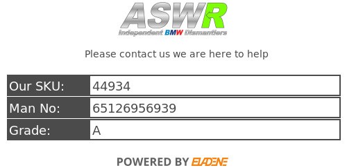 BMW 6 Disc CD Multi Changer E60 E61 E63 E64 5 6 SERIES 65126956939