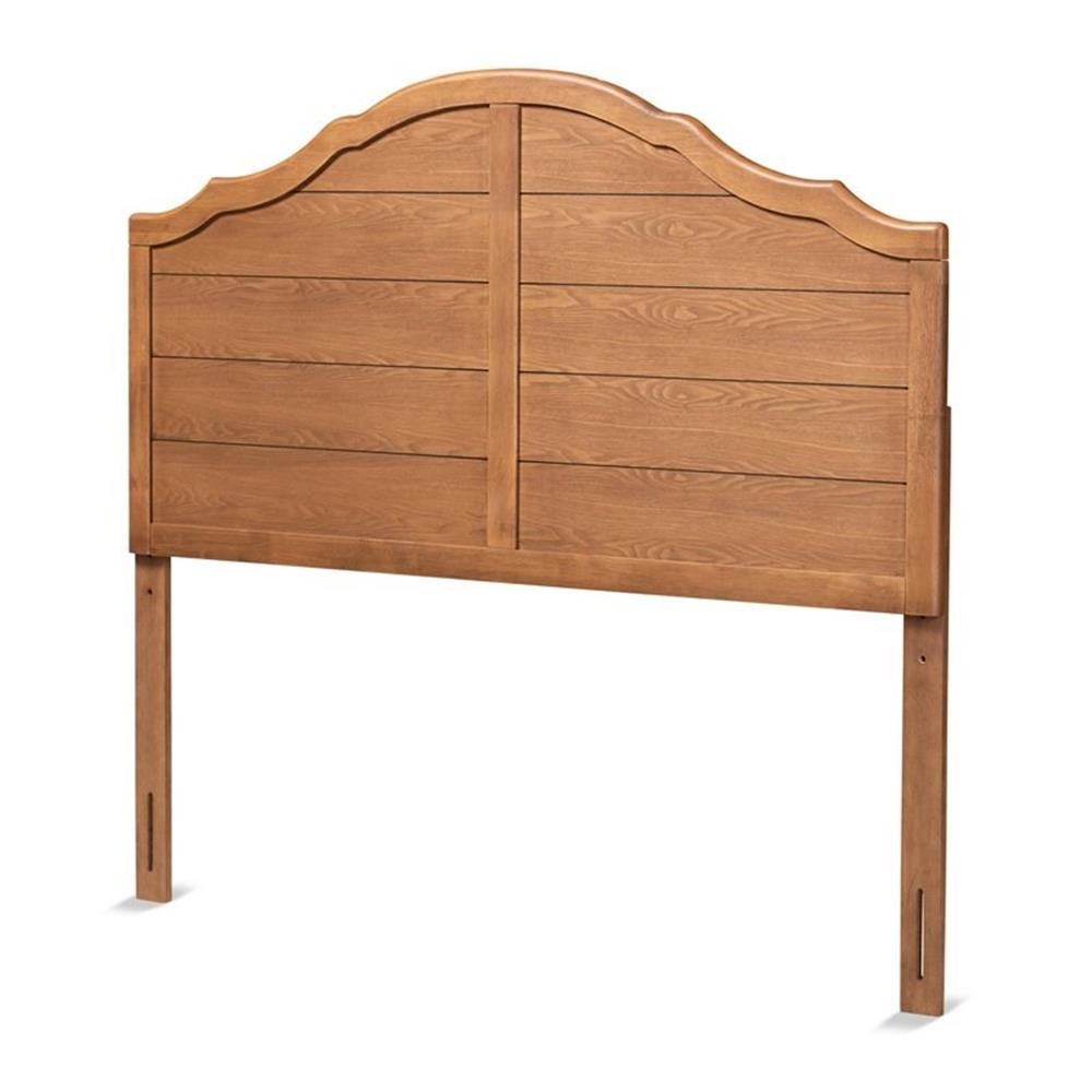 Baxton Studio Clive Vintage Walnut Finished Wood Queen Size Headboard