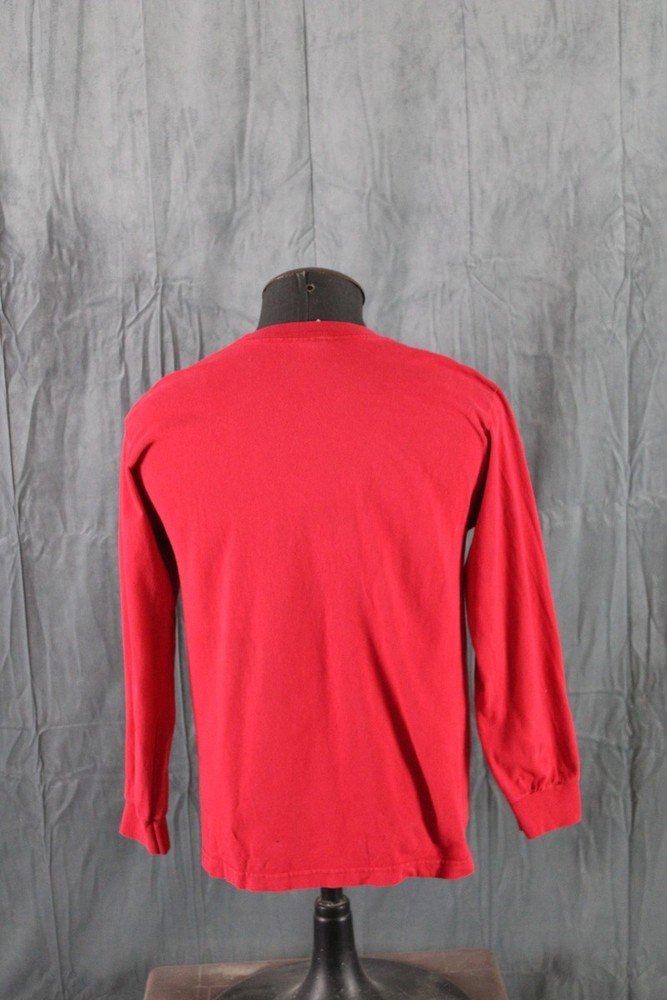 Skateboard Shirt - Split Red Long-sleeve - Men's Medium
