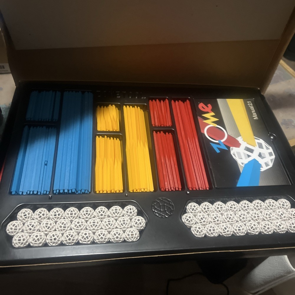 Vintage Zome System Adventurer Kit Basic Educational Building Set (242 Pieces)