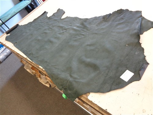 LEATHER HIDE BLACK 101" X 42"