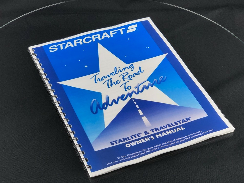 Starcraft 2003 Starlite & Travelstar Manual Instructions User Guide Coil Bound