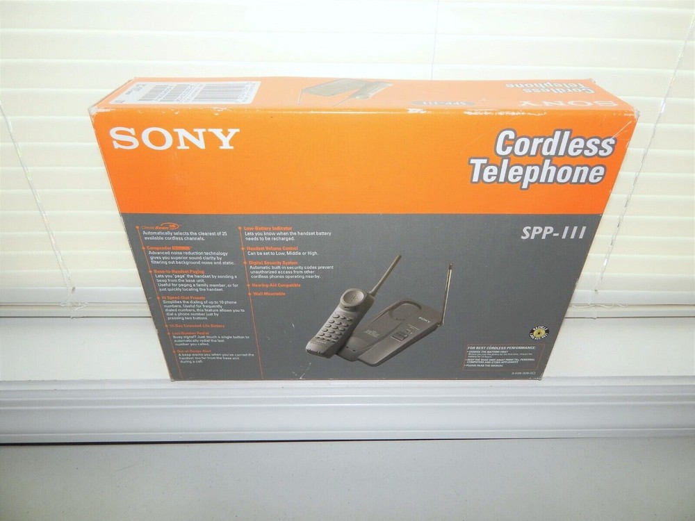 Sony SPP-111 Cordless Telephone System TESTED/WORKS!! READ DESCRIPTION!!