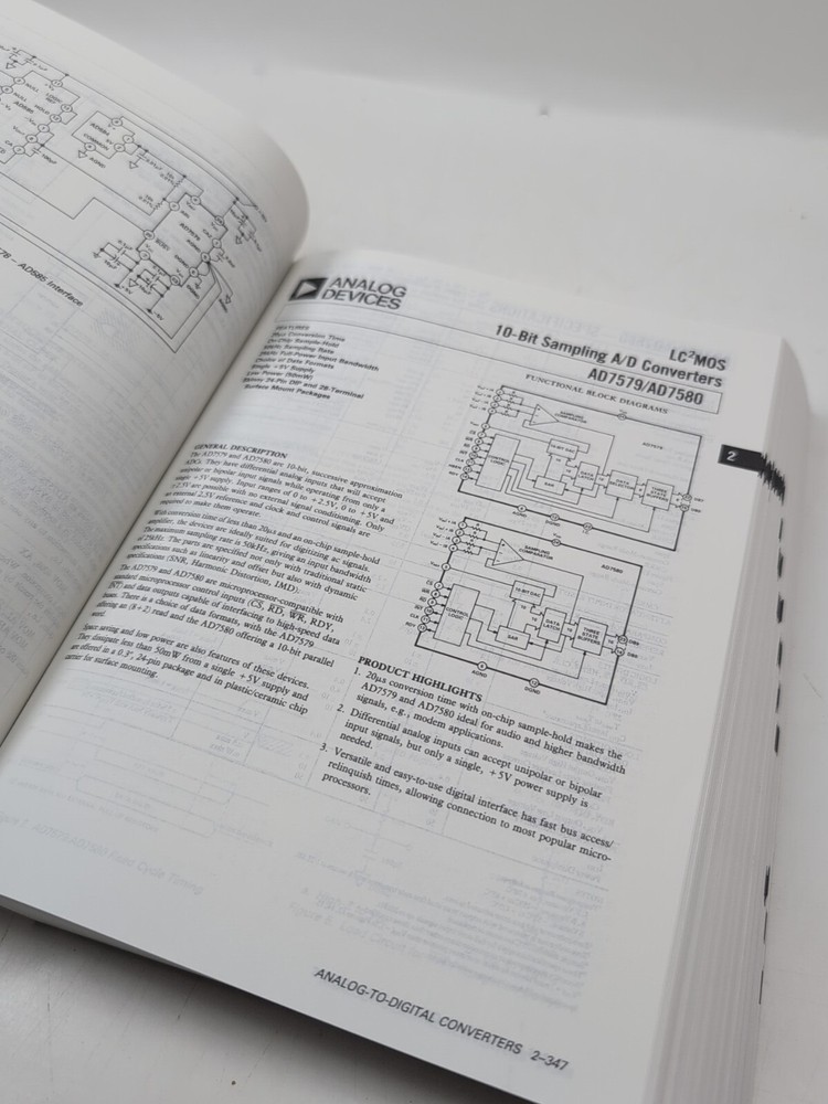 Electronics Book: Analog Devices, Data Converter Reference Manual Vol 1&2 1992