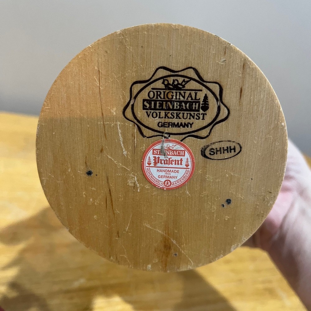 Steinbach Germany Construction Worker Nutcracker Lowes Tool Box Wood Figurine