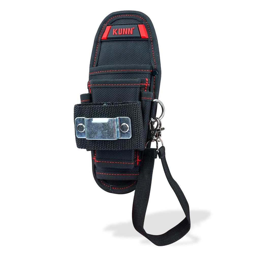 KUNN Small Tool Pouch with Belt Clip,Mini Work Tool Organizer Holder 005-Red