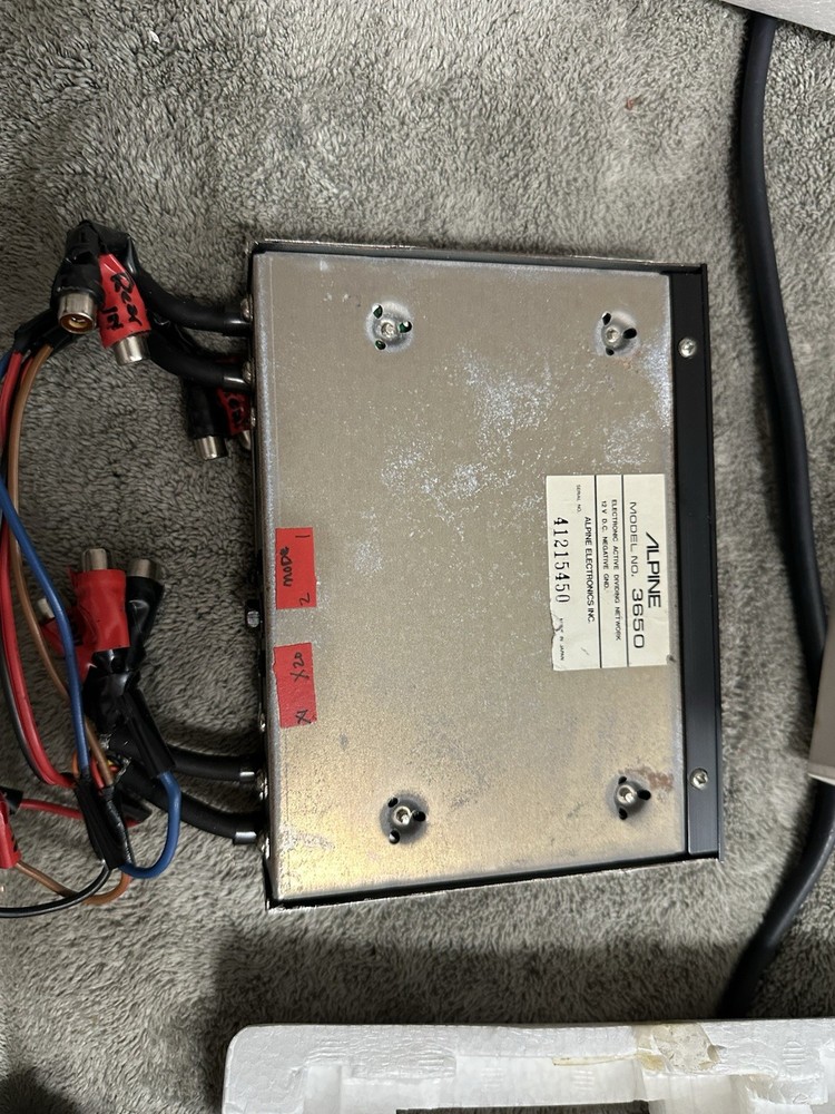 ALPINE Electronic Active Dividing Network Model 3650 Old School