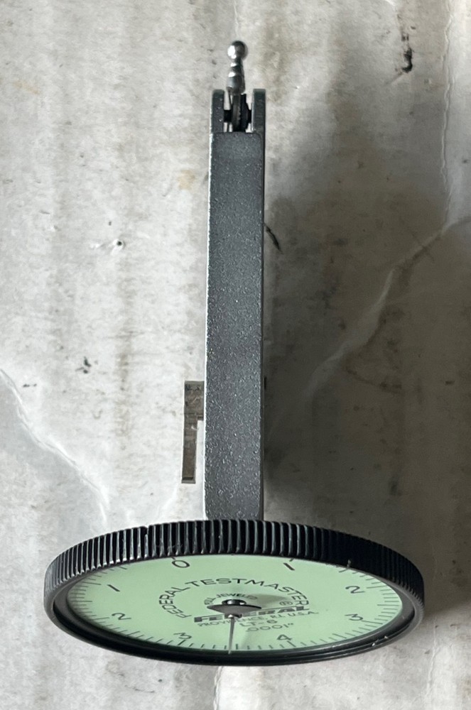 Federal Testmaster Dial Test Indicator w/Case (Model LT-6, 0.0001" Resolution)