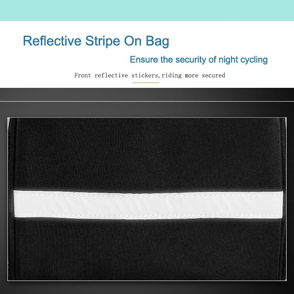 Bike Handlebar Basket Multi-Purpose Detachable Bicycle Front Frame Storage Bag