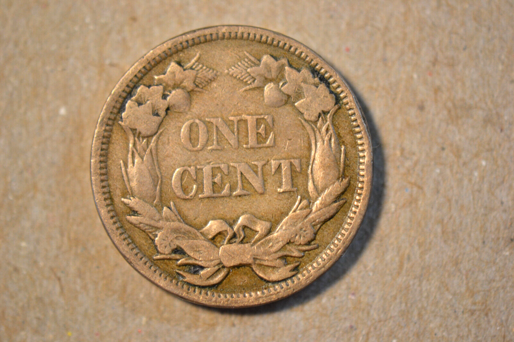 1858 Small Letters Flying Eagle Cent- Lightly Cleaned Very Fine.