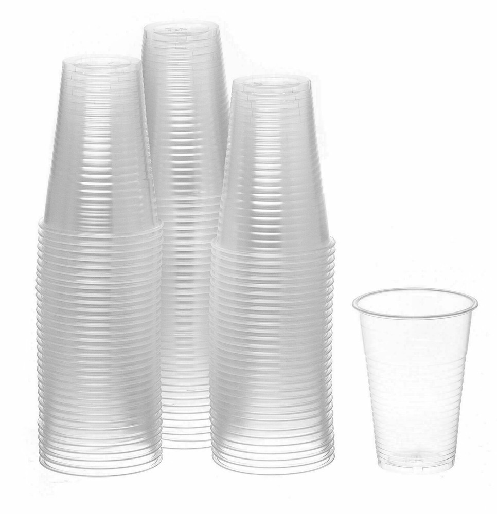 7 oz Clear Plastic Disposable Drinking Cups 100 count