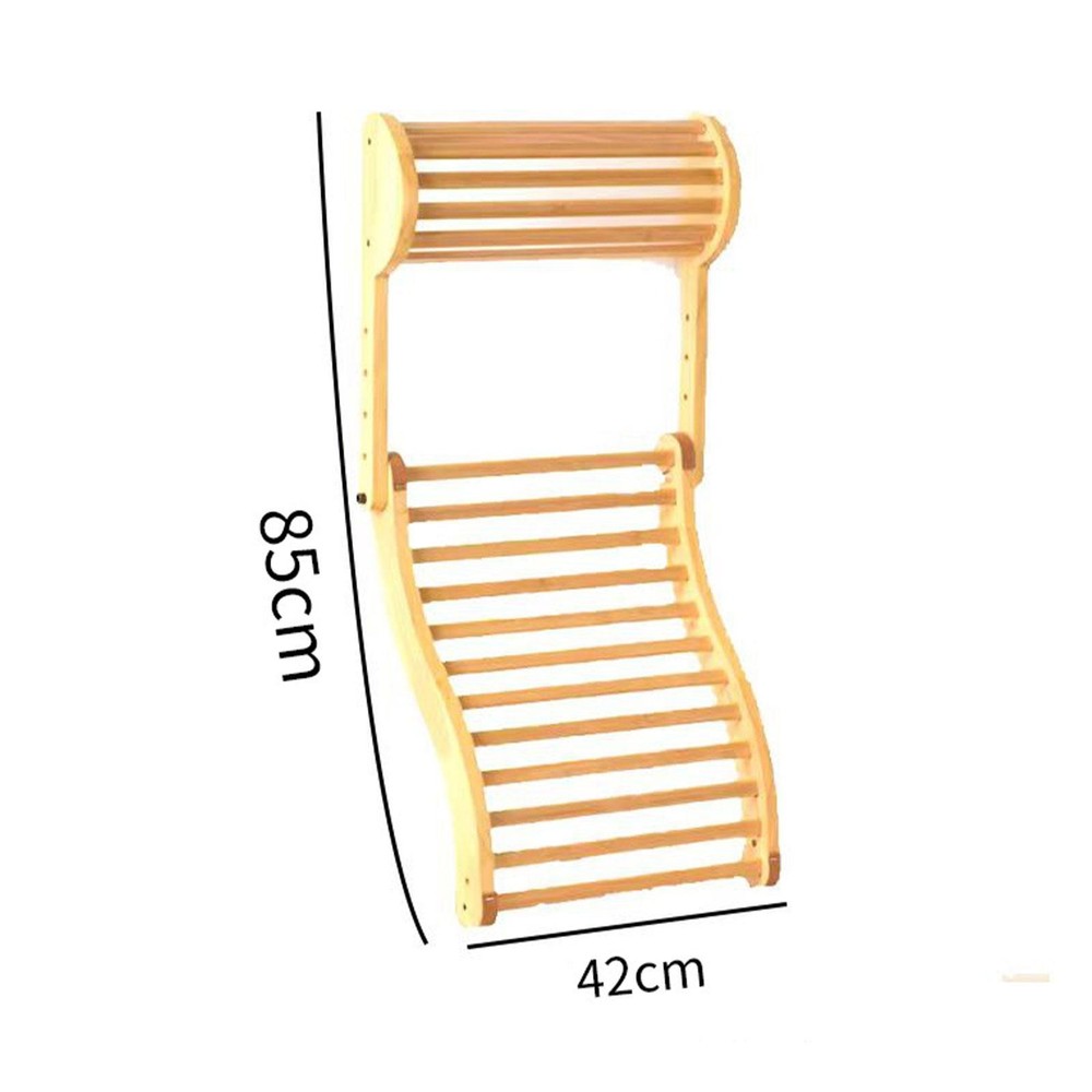 Sauna Backrest Sauna Headrest Supplies S Shape Practical Adjustable Angles