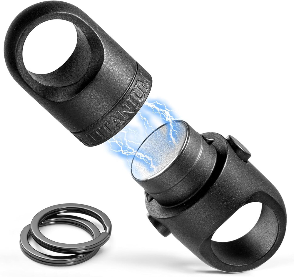 FEGVE Magnetic Quick Release Keychain – One-Hand Detachable Magnet Connector