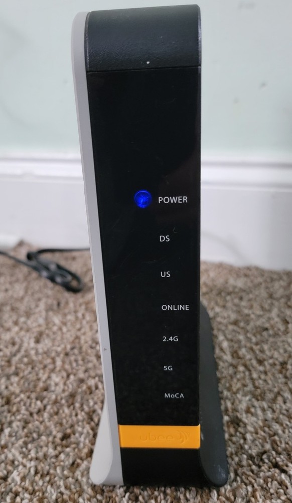 Ubee DDW36C Dual-Band Wireless Cable Modem Router - TESTED & WORKING