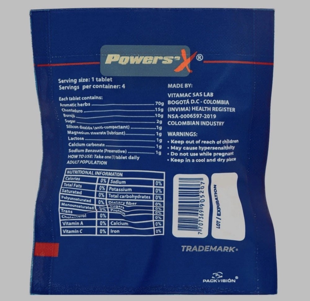 ✅ Powers'x Men's Vitality Support Natural Supplement 10 Pack (40 Tabs)🔥