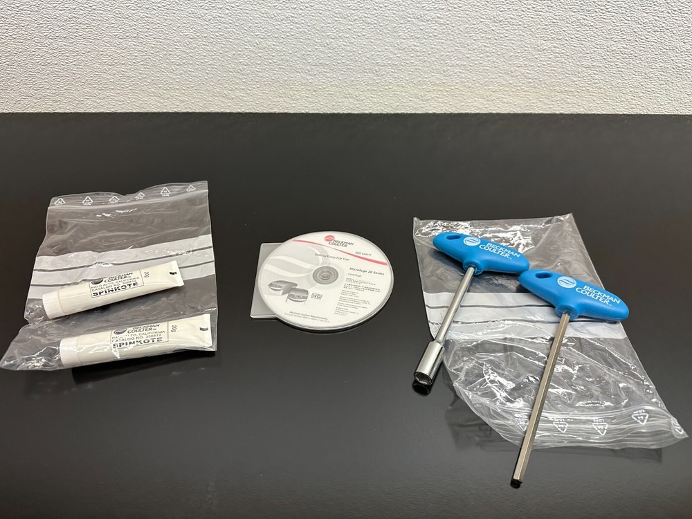 Beckman Coulter REF B29070 Microfuge 20 Tool Kit w Manual CD