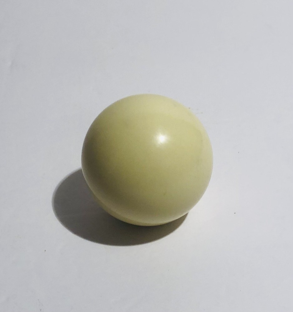 New White Solid Cue Single Individual Pool Ball Billiard 2 1/4” Replacement