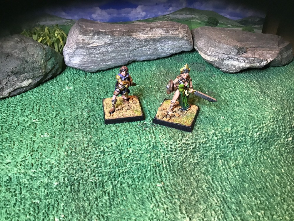 Reaper: 2 Warrior or Adventurers (2) 25mm