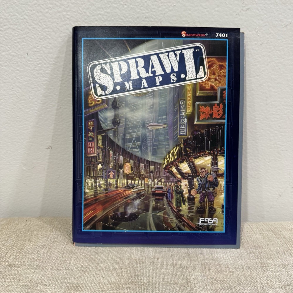 Shadowrun Second Edition Sprawl Maps FASA #7401 New
