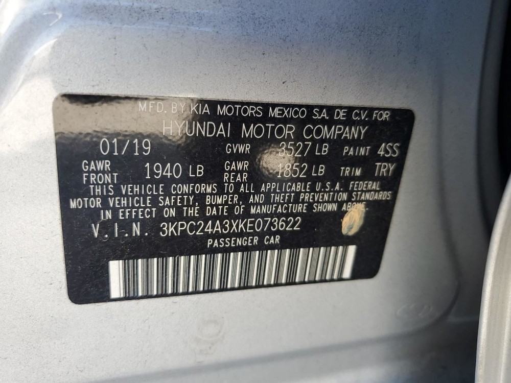 ACCENT 2019 Glove Box 4946054