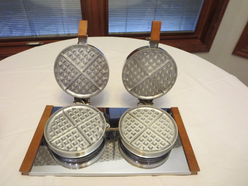 Vintage Toastmaster Double Chrome Waffle Maker