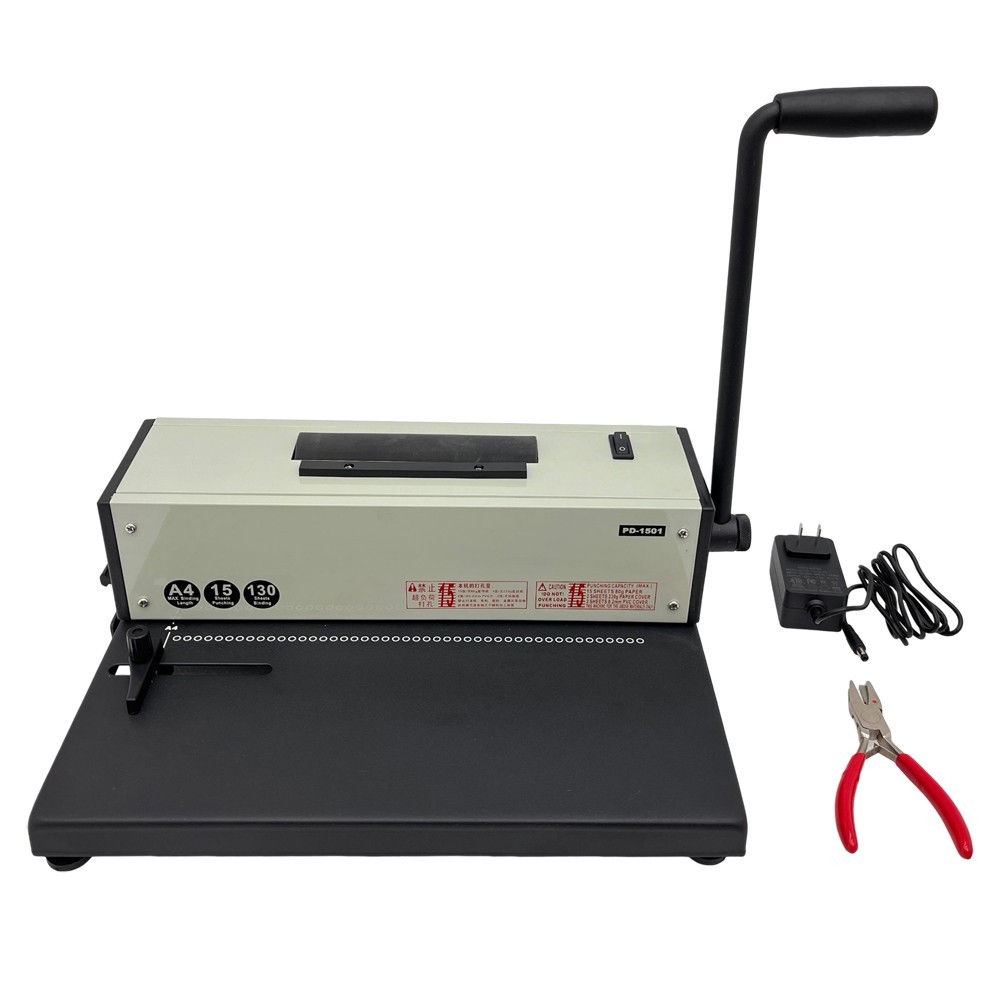 Electric Spirl Coil Binding Machine Office Document Plastic Spiral Coil Binder