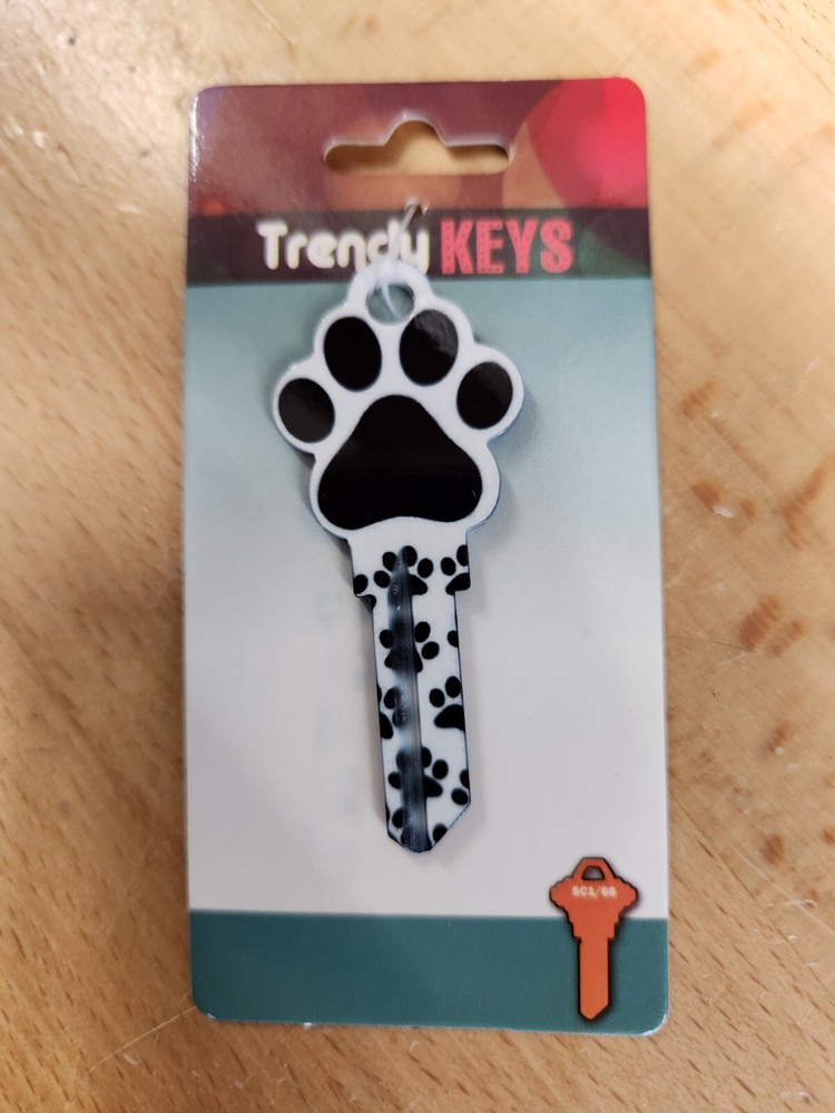 PAW PRINT SHAPED SCHLAGE SC1 KEYBLANK - READ DETAILS BELOW