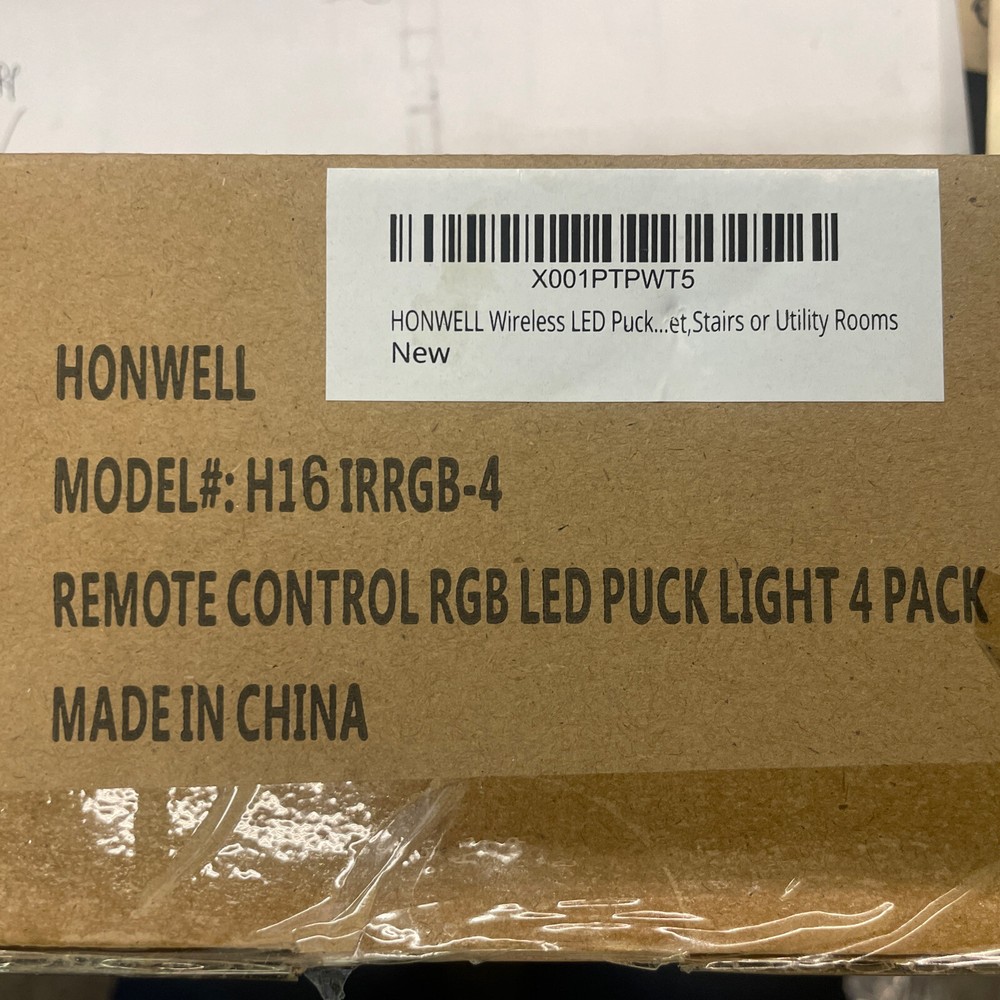 Honwell Remot Control RGB LED PUCK LIGHT 4 Pack