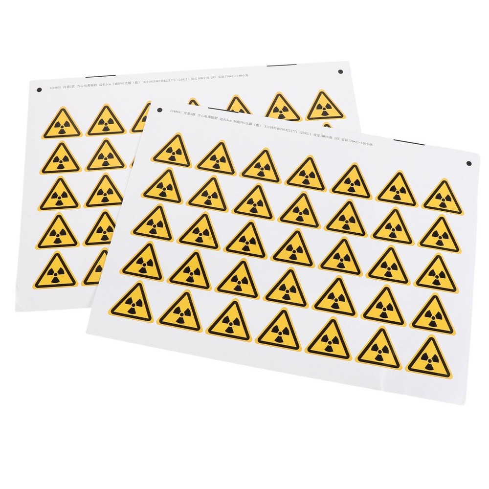 54 Pcs Warning Sign Laser Cautious Decals Do Not Touch Stickers