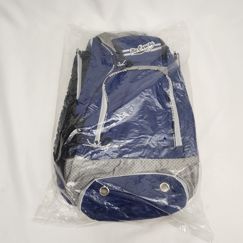 Baseball Softball Coaching Backpack Bat Bag "No Errors" NAVY New w/ Tags *Read
