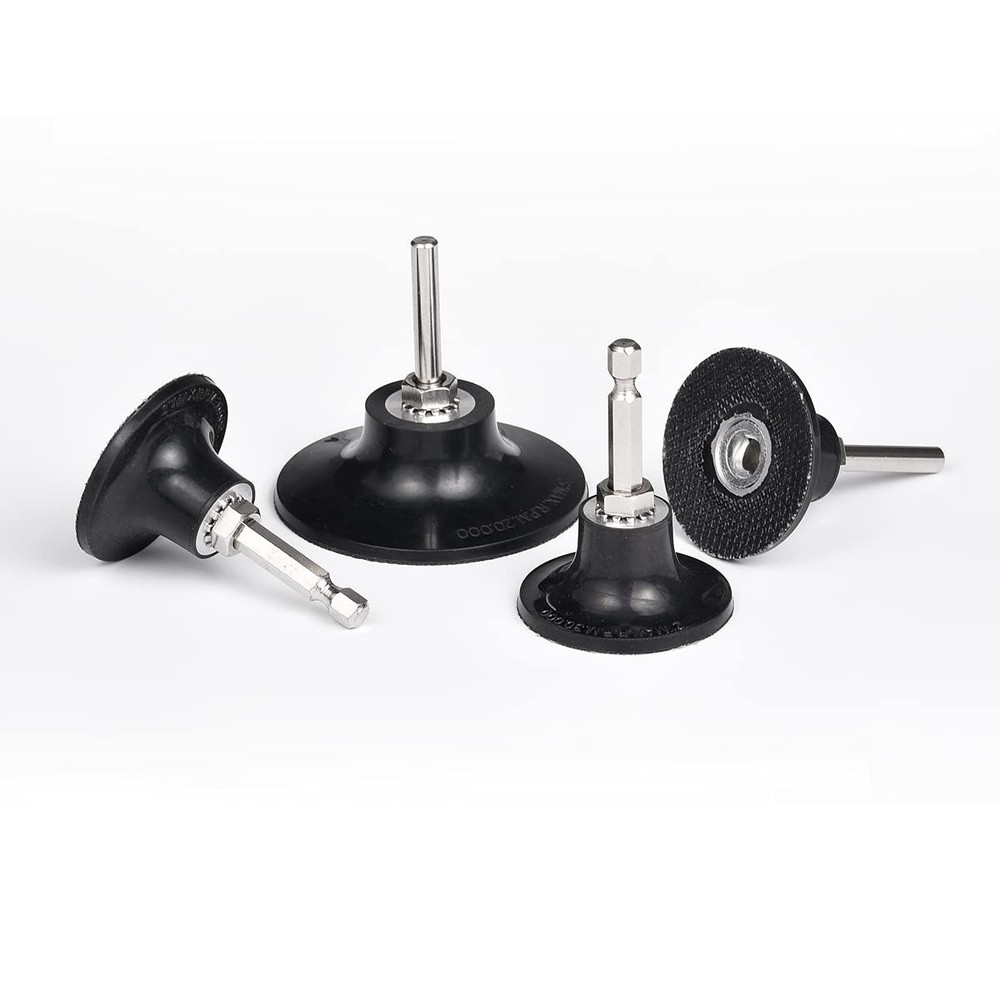4 Pack Quick Change Disc Pad Holder for Die Grinders, Aluminum Oxide Grit