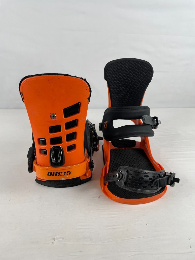 Union STR Snowboard Bindings, Orange, L