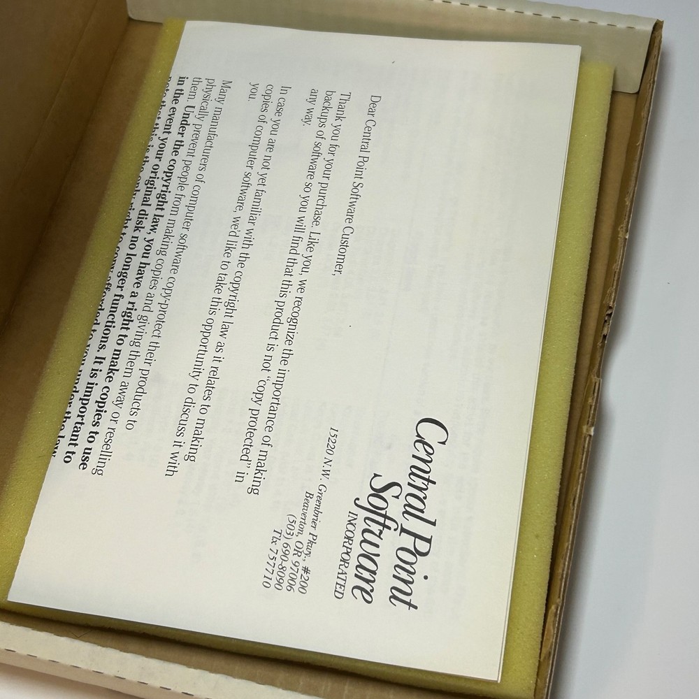 1988 COPY II Disk Tools IBM PC & Compatibles Software Manual & Floppy Disk