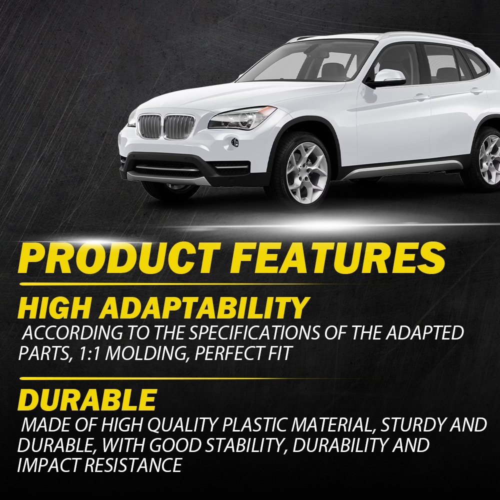 2PCS Inner Black Interior Door Pull Handle Panel Trim For X1 BMW E84 2009-2015