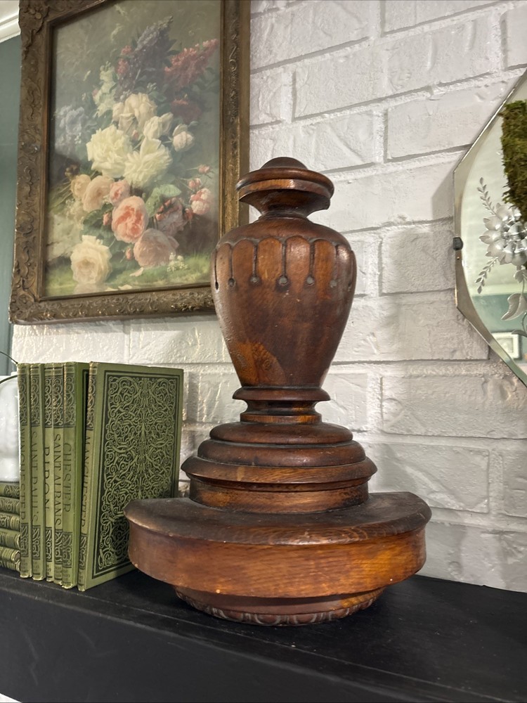Salvage Newel Post Half Antique