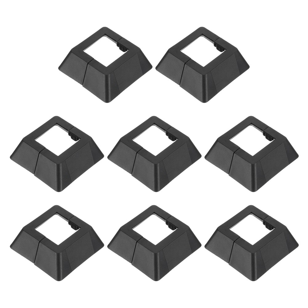 8 Pcs Post Base Cover, 1.3 x 1.3 Inch Square Split Style Post Base Cover