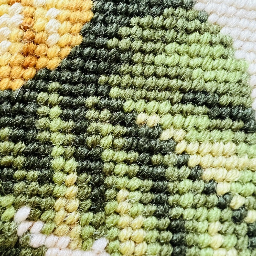 13”x13” Vintage Needlepoint Canvas.