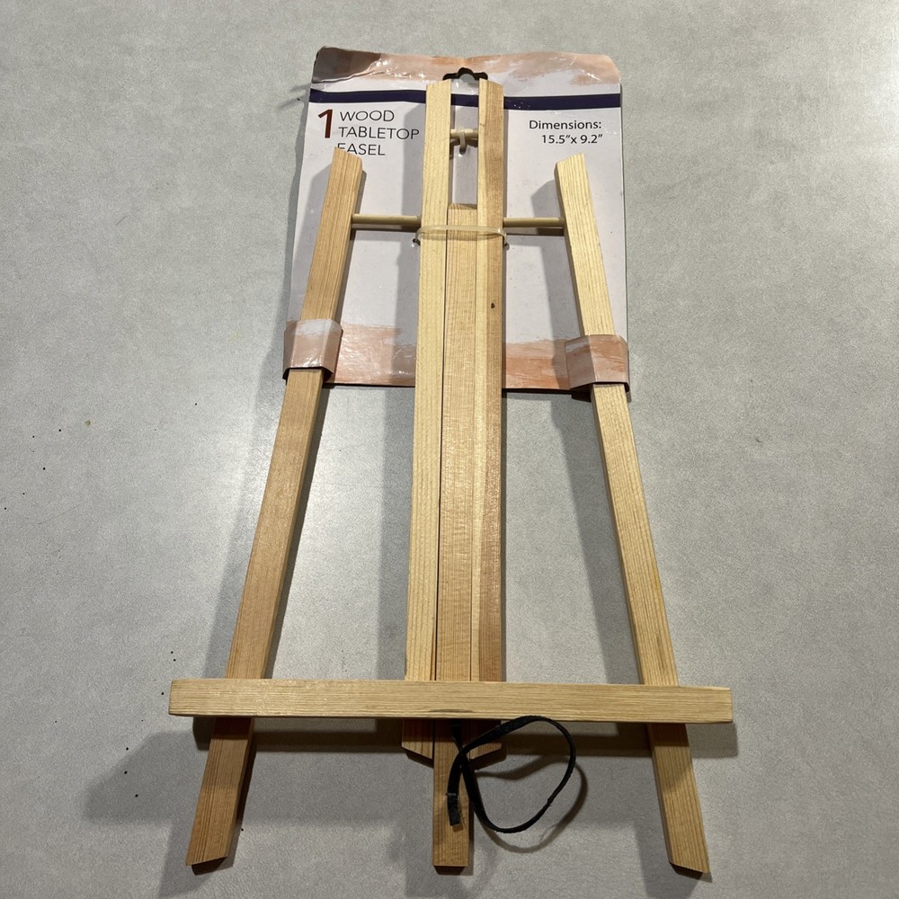 New Tabletop Wood Easel 15.5” X 9.2”