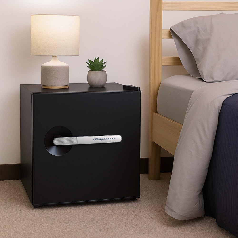 Frigidaire 1.6 Cu Ft Retro Compact Refrigerator - Stylish Black Design