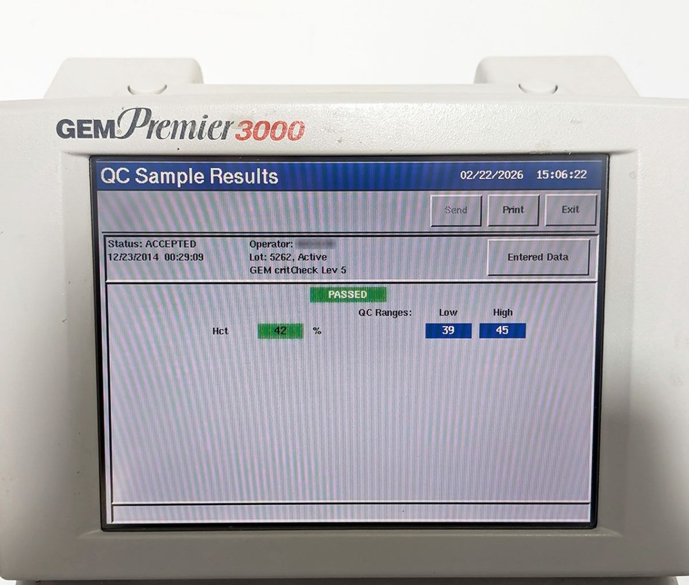 IL GEM Premier 3000 Blood Gas Electrolyte Analyzer 5700 + Reader, Full Access