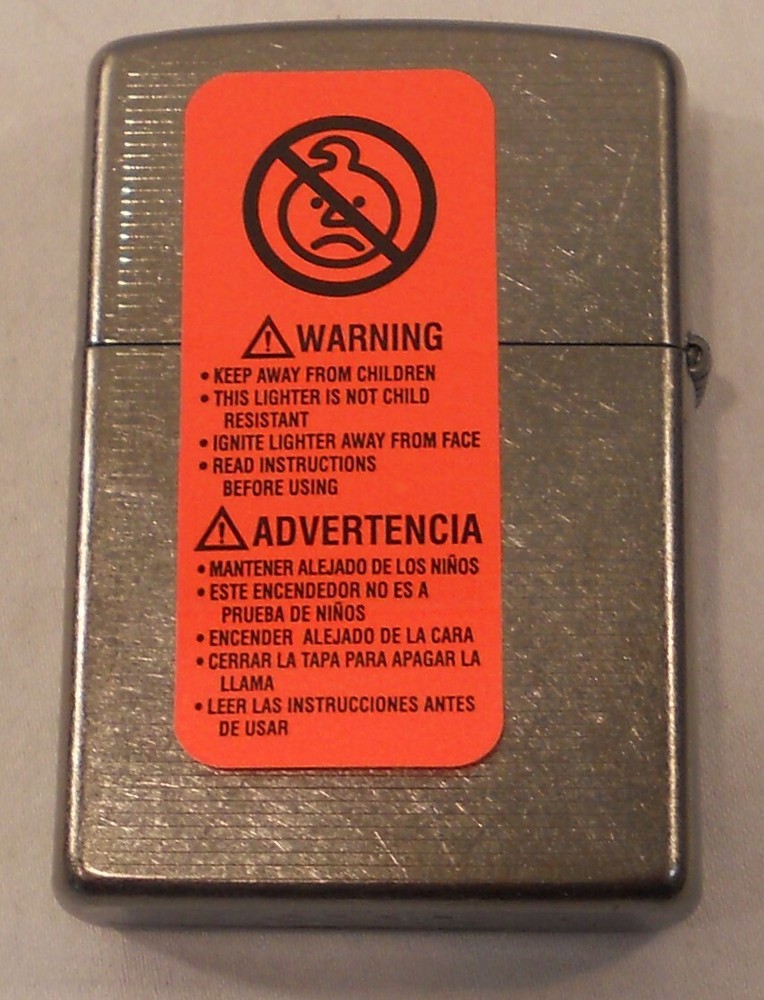 Vintage Zippo Double Sided Pinstripes Lighter sticker sealed