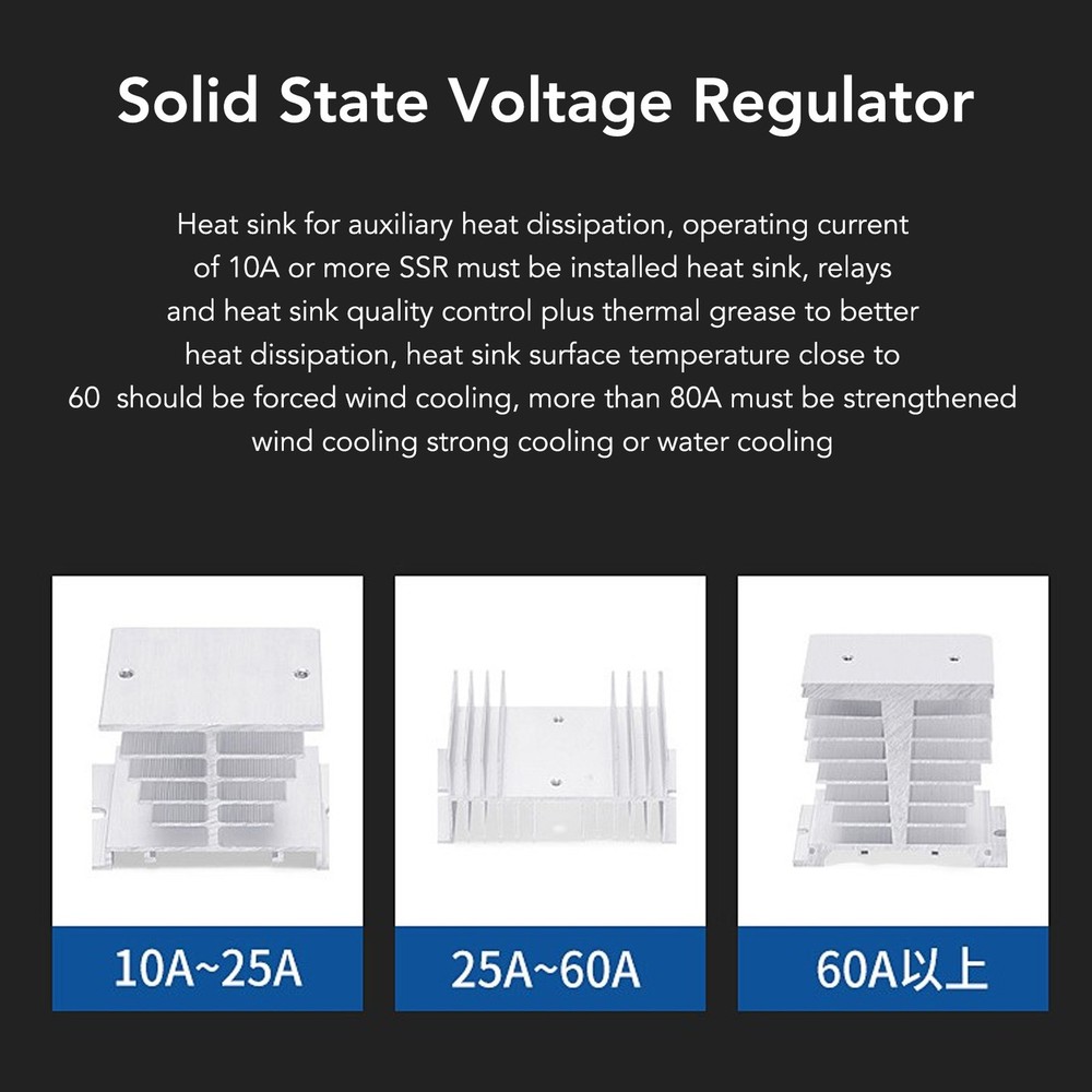 Solid State Relay SSR 4‑20mA Input To 28‑250V AC Output Stepless Regulator