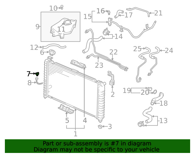 Genuine GM Engine Coolant Level Sensor 19299321