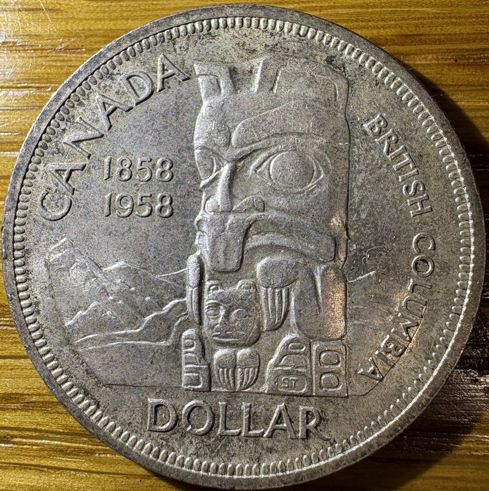 1958 $1 Canada Silver Dollar