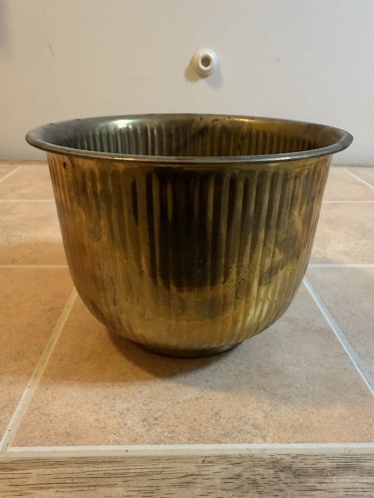 MCM Solid Brass Swirled Design Patina 8” India