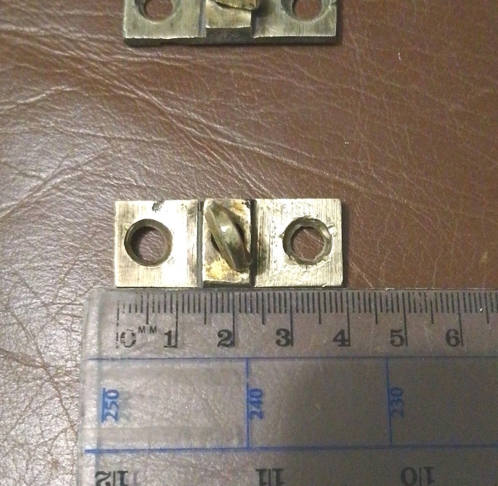 £5@ Old Solid Brass Window Sash Pivot Pins Vintage Hardware Reclaimed