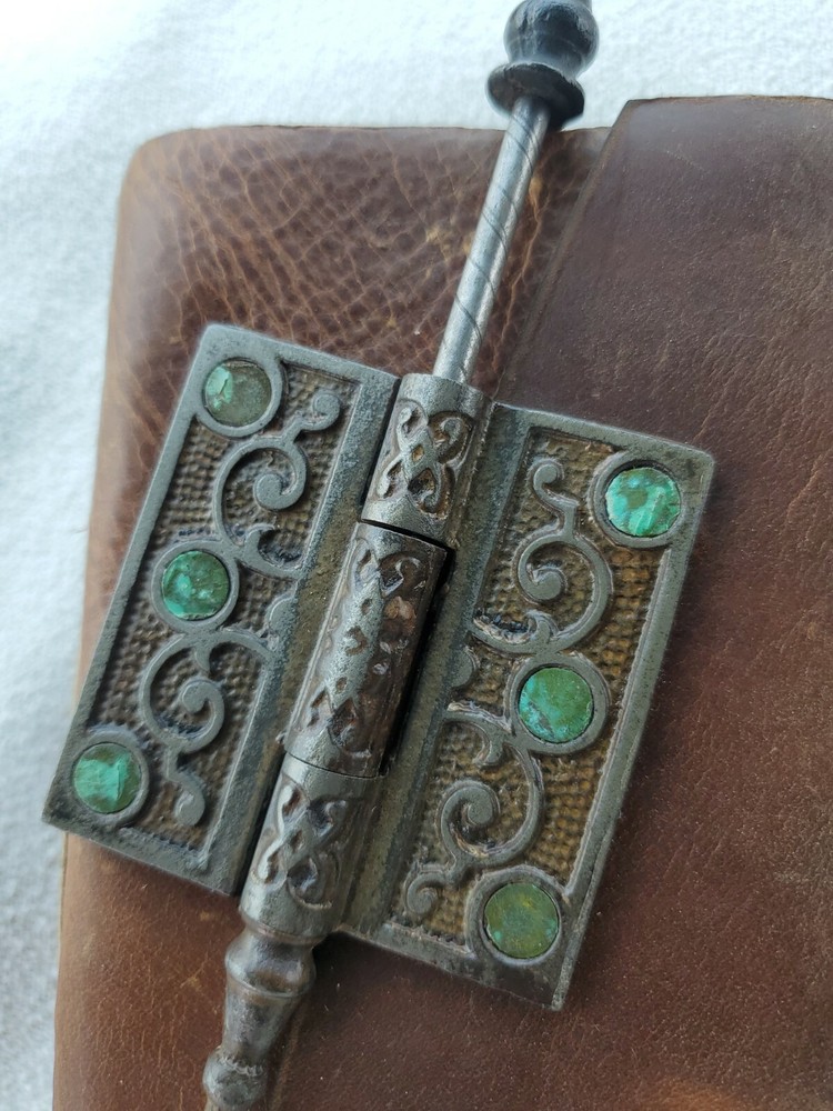 Iona Handmade Leather Bound Notebook with Icebox Clasp