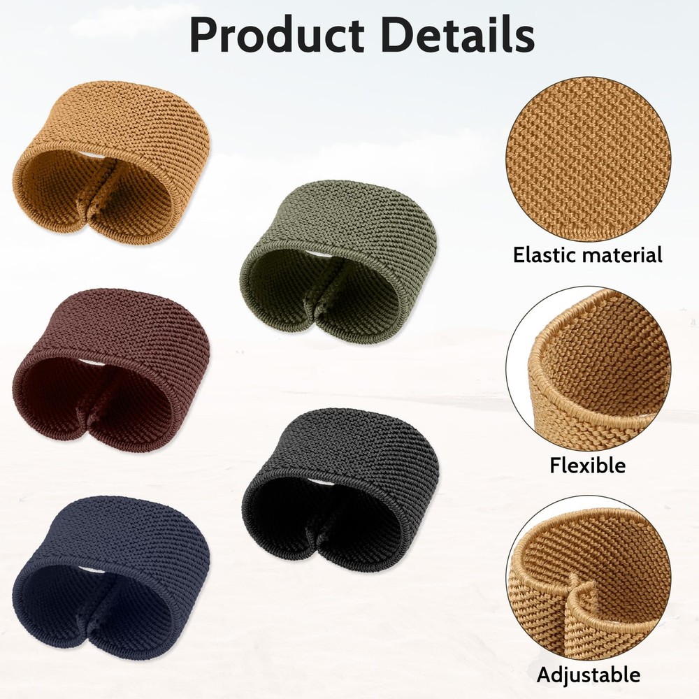 10 Pack Elastic Belt Keeper Strap, Nylon Canvas Web Belt Elastic Loop Keeper,...